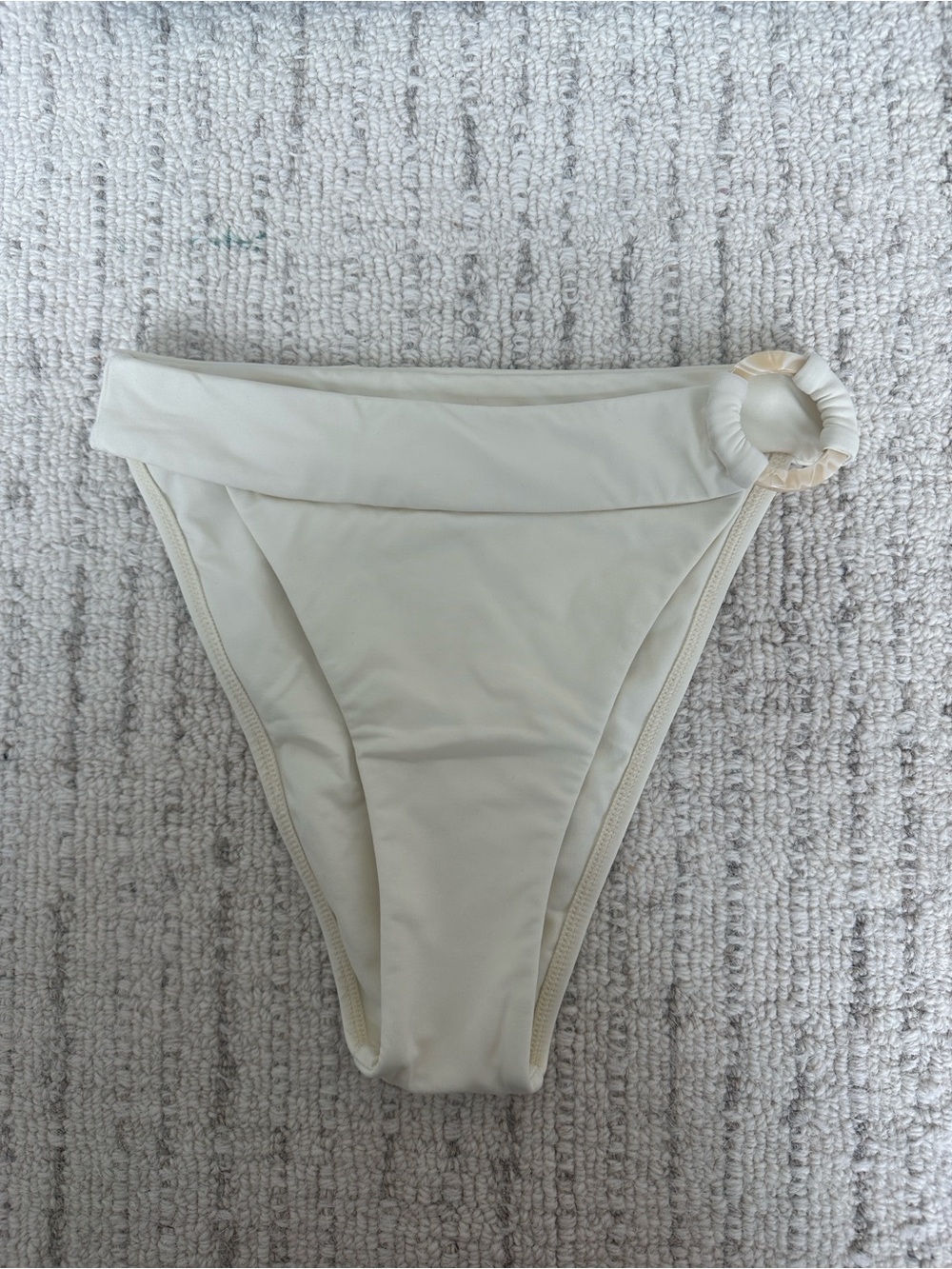 Monday Swimwear Cream High Cut Bottoms